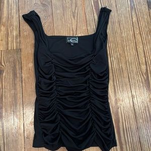 Dynamite scrunchy top small black